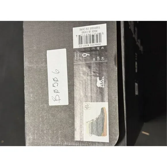 New Sorel Evie II Cozy Black Gum Boots 9 - Picture 6 of 6